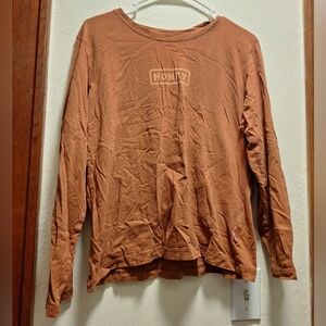 Life Is Good Rust Long Sleeve Shirt